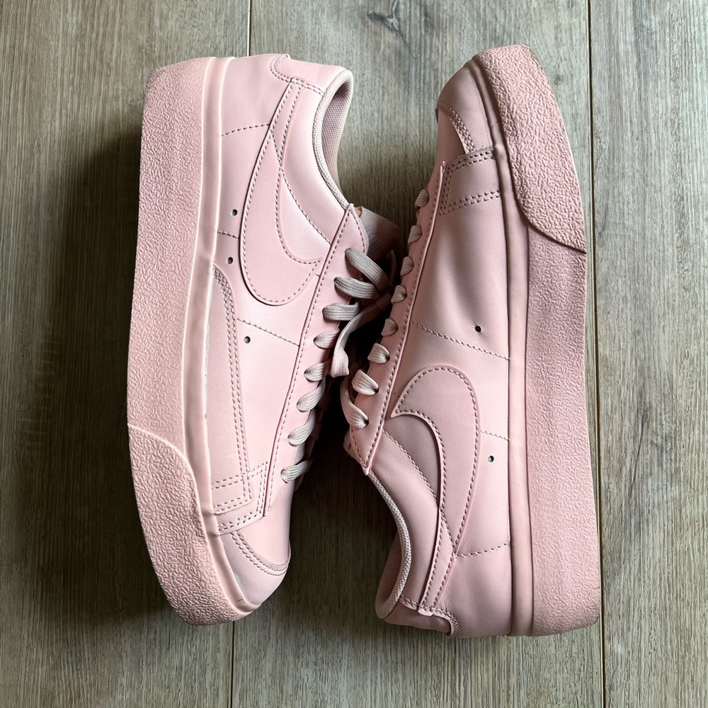 Nike blazer low platform atmosphere pink shoes